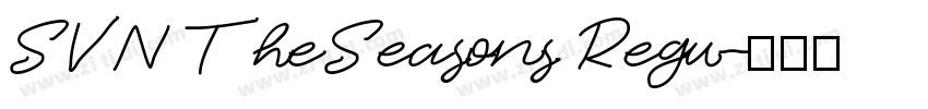 SVN TheSeasons Regu字体转换